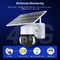 Smart Baterai Surya Powered Floodlight PTZ Kamera 4G / Wifi Ubox 4MP IR / Warna Versi Malam