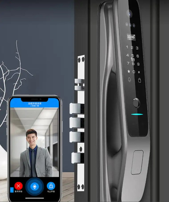 Penerbangan Aluminium Alloy Face Recognition Smart Door Lock Cloud Data Storage