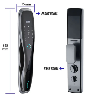 Keamanan Biometrik Sidik jari Kunci Pintu Cerdas Otomatis