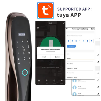 Keamanan Biometrik Sidik jari Kunci Pintu Cerdas Otomatis