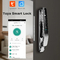 Smart Tuya Wifi Pintu Kunci 3D Pengakuan Wajah 4,0 inci Warna Screen sidik jari Kata sandi Kunci Buka kunci 4200mAH Baterai Pintu