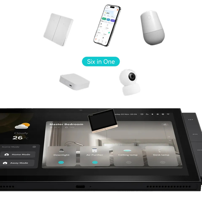 USB FHD Smart Home Touchscreen Control Panel Dibangun di Zigbee Ble Gateway