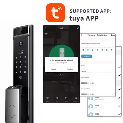 Glomarket Tuya Wifi Face Recognition Smart Door Lock Dengan Kamera