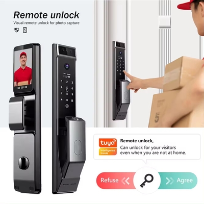 Glomarket Tuya Wifi Face Recognition Smart Door Lock Dengan Kamera