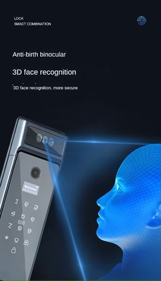 Glomarket Tuya Wifi Face Recognition Smart Door Lock Dengan Kamera