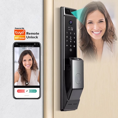 Glomarket Tuya Wifi Face Recognition Smart Door Lock Dengan Kamera