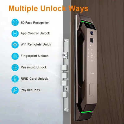 Glomarket 3d Face Recognition Sidik jari Tuya Wifi Digital Smart Lock