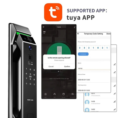 Glomarket 3d Face Recognition Sidik jari Tuya Wifi Digital Smart Lock