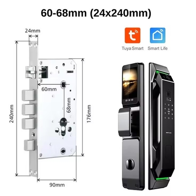 Glomarket 3d Face Recognition Sidik jari Tuya Wifi Digital Smart Lock