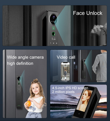 Kunci pengenalan wajah cerdas berat Tuya Smart interkom visual