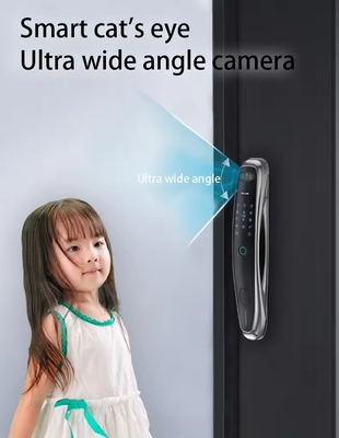 Kunci sidik jari pengenalan wajah cerdas untuk membuka kunci remote dari aplikasi seluler