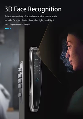 Kunci sidik jari pengenalan wajah cerdas untuk membuka kunci remote dari aplikasi seluler