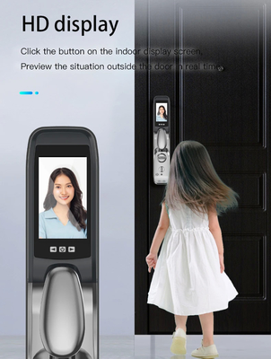 Kunci sidik jari pengenalan wajah cerdas untuk membuka kunci remote dari aplikasi seluler