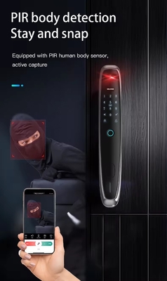 Kunci sidik jari pengenalan wajah cerdas untuk membuka kunci remote dari aplikasi seluler
