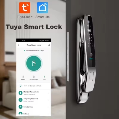Pengakuan wajah kunci cerdas sepenuhnya otomatis Tuya Smart aman rumah