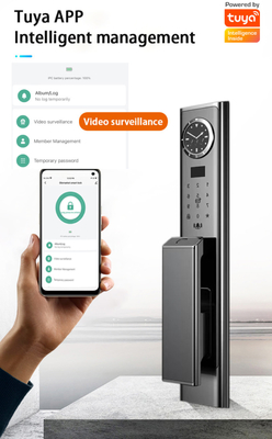Kunci pengenalan wajah mewah dengan interkom visual berkualitas tinggi dan pemantauan real-time
