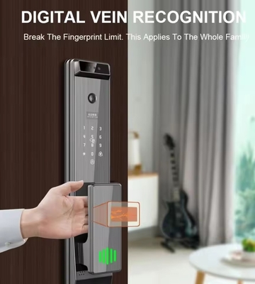 Glomarket Tuya Kunci Pintar Digital Sistem Biometrik Otomatis Seluruhnya Keamanan Sidik Jari Pengakuan Wajah 3D Kata Sandi Kunci Pintu