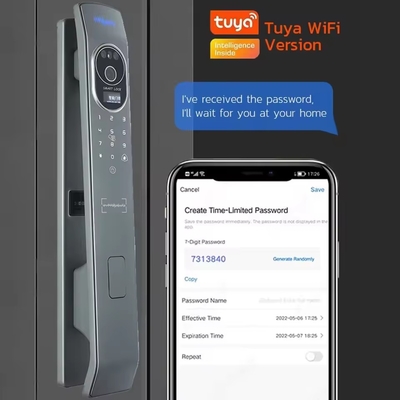 Glomarket Tuya Smart Door Lock Pengakuan Wajah 3D Kunci Pintu Smart Otomatis Dengan Kamera Kunci Pintu Keamanan Biometrik Pintar