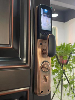 Glomarket Tuya Smart Door Lock Pengakuan Wajah 3D Kunci Pintu Smart Otomatis Dengan Kamera Kunci Pintu Keamanan Biometrik Pintar