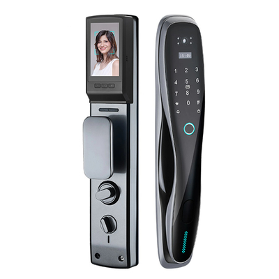 Glomarket 3D Face WIFI Smart Full Automatic Smart Lock Sidik jari APP Kartu Kunci Buka kunci Kunci Pintu Cerdas Dengan Kamera