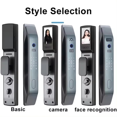 Glomarket Tuya Smart 3D Face Full Automatic Door Lock App Remote Unlock Fingerprint Smart Intelligent Door Lock Untuk Rumah Pintar