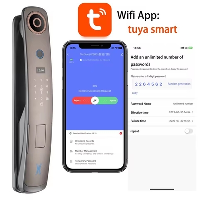 Glomarket 3d Face Recognition Smart Door Lock Dengan Kamera Digital Fingerprint Kunci Keamanan Otomatis