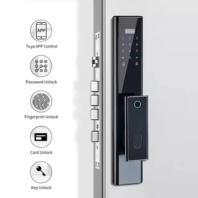 Glomarket Wireless Biometric Fingerprint Keamanan Otomatis Smart Lock Digital Password Card Kunci Kunci Dengan Kamera