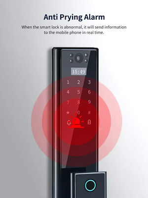 Glomarket Wireless Biometric Fingerprint Keamanan Otomatis Smart Lock Digital Password Card Kunci Kunci Dengan Kamera