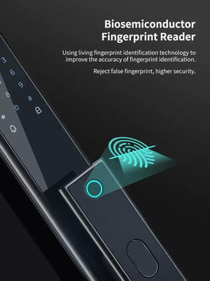 Glomarket Wireless Biometric Fingerprint Keamanan Otomatis Smart Lock Digital Password Card Kunci Kunci Dengan Kamera