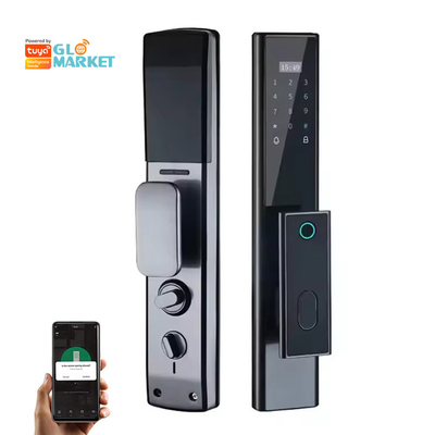 Glomarket Wireless Biometric Fingerprint Keamanan Otomatis Smart Lock Digital Password Card Kunci Kunci Dengan Kamera