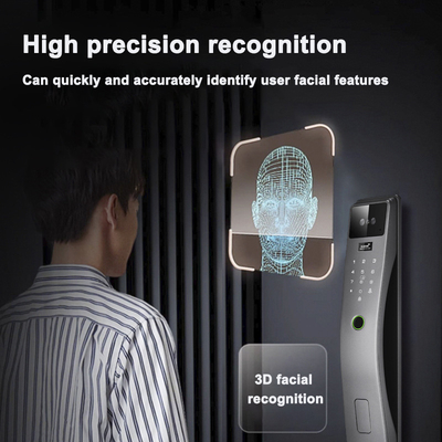 Glomarket 3d Face Recognition Smart Door Lock Tuya Real Time Video Intercom Wifi Kunci Pintu Cerdas Dengan Pencetakan Lengan