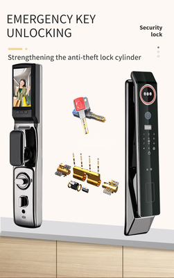 Glomarket Harga Pabrik Wifi App Smart Door Lock Dengan Pengakuan Wajah Biometrik Sidik Jari Cerradura Dukungan Fungsi Interkom