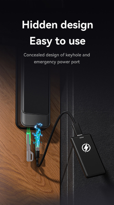 Glomarket Tuya Wifi Smart Lock Aluminium Pintu Kayu Pengakuan Wajah Sidik Jari Biometrik Sidik Jari Digital Smart Lock