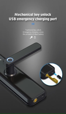 Glomarket Tuya Wifi Smart Door Lock Dengan Cat Eye Digital Lock Elektronik Jari Jari Pintu Smart Home