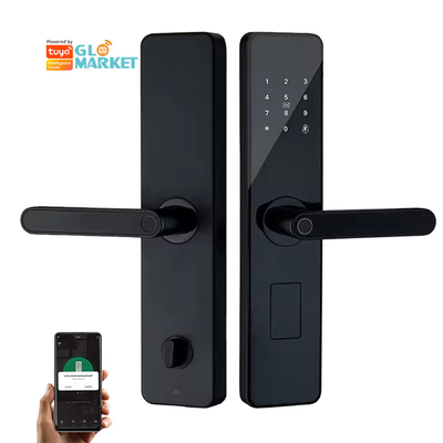 Glomarket Rumah Apartemen Tuya Smart WiFi Kunci Pintu Digital Ponsel APP Remote Control Keamanan Sidik jari Kunci Pintu Cerdas