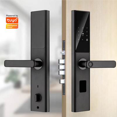 Glomarket Tuya Smart WiFi Kunci Pintu Digital Kode RFID Kartu IC Smartphone Aplikasi Buka kunci Tangan Biometrik Kunci Pintar