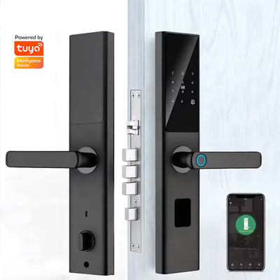 Glomarket Tuya Smart WiFi Kunci Pintu Digital Kode RFID Kartu IC Smartphone Aplikasi Buka kunci Tangan Biometrik Kunci Pintar