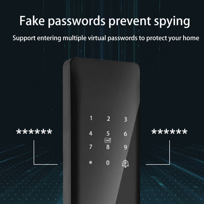 Glomarket Tuya Smart Security Digital Door Lock Biometric Fingerprint Handle Smart Lock Hotel Apartemen Kamar Kunci Harga Pabrik