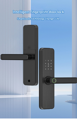 Glomarket Tuya Smart Door Lock Kamar Tidur Rumah Digital Biometric Fingerprint Smart Handle Kunci Elektronik