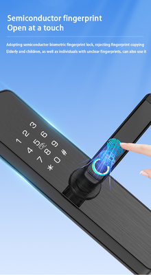 Glomarket Tuya Smart Door Lock Kamar Tidur Rumah Digital Biometric Fingerprint Smart Handle Kunci Elektronik