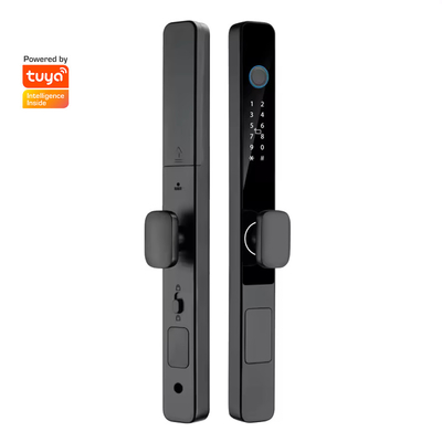 Glomarket Smart Tuya Waterproof Door Lock Door Sliding Fingerprint Password Remote Control Handle Elektronik Kunci Cerdas
