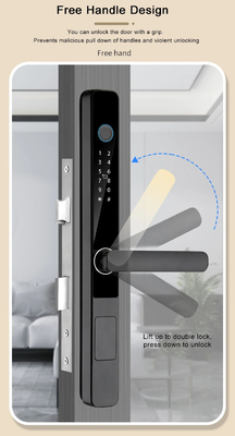 Glomarket Smart Tuya Waterproof Door Lock Door Sliding Fingerprint Password Remote Control Handle Elektronik Kunci Cerdas