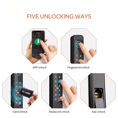 Glomarket Broken Bridge Smart Lock High-end Intelligence Zinc Alloy Tuya Wifi Sidik jari Kunci pintu tahan air
