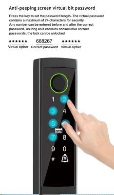 Glomarket Broken Bridge Smart Lock High-end Intelligence Zinc Alloy Tuya Wifi Sidik jari Kunci pintu tahan air