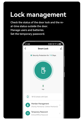 Glomarket Keamanan Cerradura Inteligente Keamanan Rumah Otomatis Listrik Wifi Sidik Jari Digital Tuya Smart Door Lock