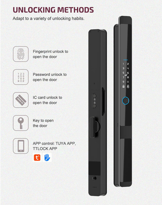 Glomarket Keamanan Cerradura Inteligente Keamanan Rumah Otomatis Listrik Wifi Sidik Jari Digital Tuya Smart Door Lock
