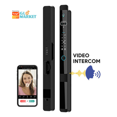 Glomarket Tuya 3d Face Cerradura Inteligente Otomatis Kamera Wifi Listrik Sidik Jari Kunci Pintu Cerdas Digital