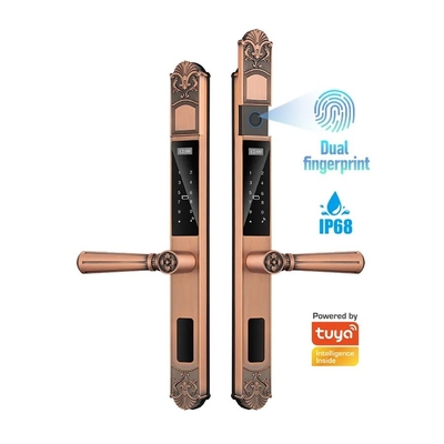 Glomarket Courtyard Villa Gate Lock Keamanan Tinggi Tahan Air Cerdas Kata Sandi Sidik Jari Ganda Kunci Cerdas