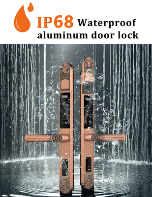 Glomarket Courtyard Villa Gate Lock Keamanan Tinggi Tahan Air Cerdas Kata Sandi Sidik Jari Ganda Kunci Cerdas