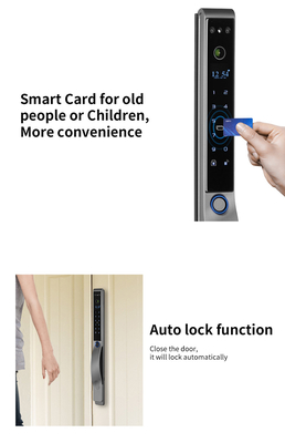 Glomarket Outdoor Electric Keyless 3D Facial Recognition Tuya Digital Password Card Door Lock Waterproof Fingerprint Smart Lock